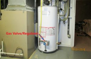 Image of Water Heater gas valve and regulator